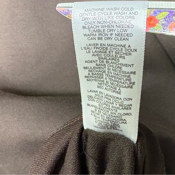 Michael Kors Chocolate Stretch Ponte Sleeveless Dress Gold Beads Size 10 NWT - Picture 4 of 7